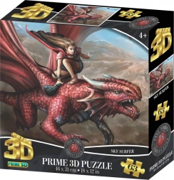 3D puzzle Zmajev jahač 63 dijelova