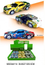 Metalni model sportskog automobila s otvarajućim vratima i pull-back funkcijom