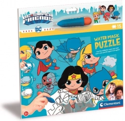 Clementoni puzzle s vodenim bojanjem: DC Super Friends, 15 dijelova