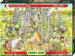 HEYE Crazy ZOO Puzzle: Jurassic World Exhibit, 1000 Pieces