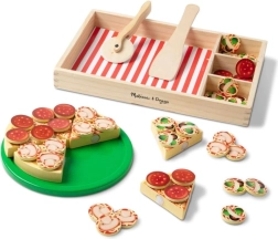 Drvena pizza za rezanje i slaganje