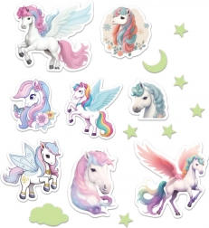 Svjetleća zidna dekoracija jednorog