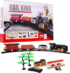 Daljinski upravljana dječja željeznička pruga sa svjetlima i dimom 3+