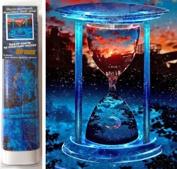 Dijamantno slikanje Čas 30x40 cm