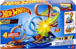 Hot Wheels Action četverostruka petlja Crash set