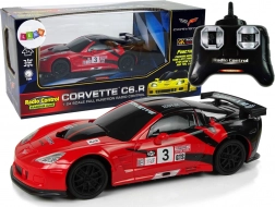 Sportski auto R/C 1:24 Corvette C6.R crvena s osvjetljenjem
