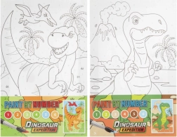 Slikanje po brojevima - Dinosauri