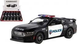metalni model automobila Ford Mustang Dark Horse Police 2024 1:38 sa povratnim namatanjem, 13 cm