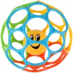 Šareni zvečkajući loptić za bebe