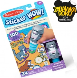 Čarobna knjiga i žig s naljepnicama Mačka