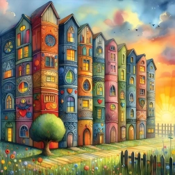 Puzzle Booktown 1023 dijelova