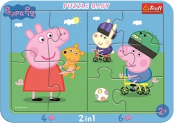 TREFL Baby puzzle Sretna prase Peppa 2u1, 10 dijelova