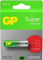 Alkalne baterije GP Super AA 8 kom