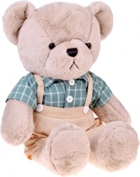 plišani medo Franek 58 cm u zelenoj vintage košulji