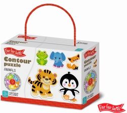 Far Far Land Puzzle životinje – obrisne