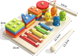 Wooden musical instrument set for kids, 18 pcs