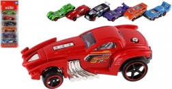 Set od 6 trkaćih autića, metal i plastika, 8 cm, slobodan hod