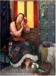 Puzzle Grimizna ruža 1000 dijelova