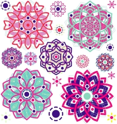 Naljepnica za peglanje Mandala mali kutak