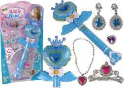 Interaktivni čarobni štapić s projektorom plavo pribor za vilu