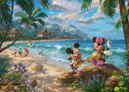 Puzzle Minnie i Mickey na Havajima 1000 dijelova