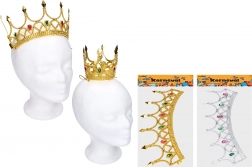 Karnevalska kruna u zlatnoj/srebrnoj boji