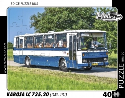 Puzzle Retro Automobili – autobus Karosa LC 735.20, 40 dijelova