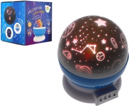 Projektor noćnog neba na baterije i USB, plastika, 14 × 11 cm