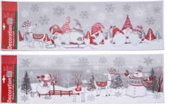 Božićna ukrasna naljepnica za prozor 59,5 × 21 cm