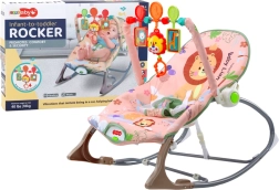 Kolijevka za bebe Ružičasti Lav s vibracijama i zvukom