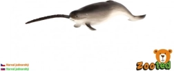 Realistična plastična figurica narvala 20 cm