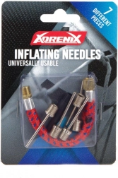 Set metalnih igala i nastavaka za napuhavanje lopti