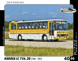 RETRO-AUTA puzzle – autobus KAROSA LC 736.20, 40 dijelova