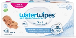 WaterWipes vlažne maramice za novorođenčad i djecu 3u1, 9 × 60 kom