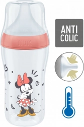 Dječja bočica NUK Perfect Match MICKEY s kontrolom temperature 260 ml crvena