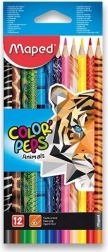 MAPED trokutaste bojice Color'Peps Animals 12 kom