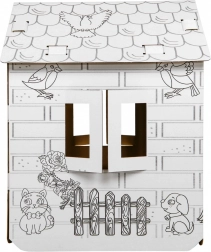 Kartonjska kućica za bojanje XXL za djecu – Konji