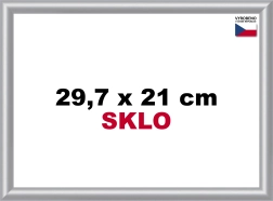 Srebrni plastični okvir za A4