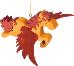 Fauna drveni leteći konj za vješanje