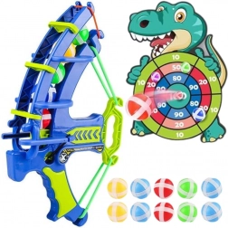 Wopie zabavni set za strelice s vakuumskim čepićima Dino 2u1