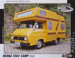 Puzzle Retro Automobili Škoda 1203 Camp 40 dijelova