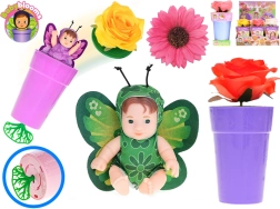 Bebica Babyblooms u teglici s narukvicom, 12,5 cm
