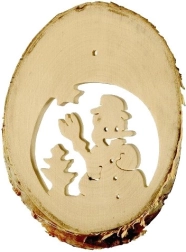 Dječja zimska drvena viseća dekoracija 10 kom