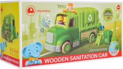 Drveni kamion za smeće sa svjetlima i zvukovima