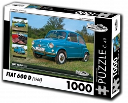 Puzzle RETRO-AUTA Fiat 600 D (1964) 1000 dijelova