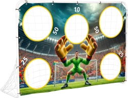 Nogometni gol s trening platnom 180x122 cm MultiGarden