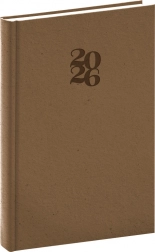 NOTIQUE dnevnik Essenza 2026, boja lješnjaka, 15 x 21 cm