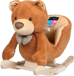PlayTo Rocking Plush Teddy with Sounds, Brown