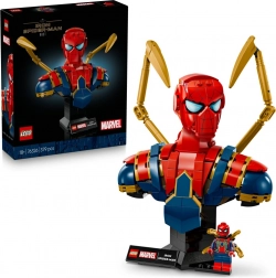 LEGO Marvel poprsje Iron Spider-Mana – kolekcionarski model za izlaganje