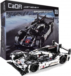 Konstruktorski set CADA sportski trkaći automobil 48 cm, crni, 1586 dijelova